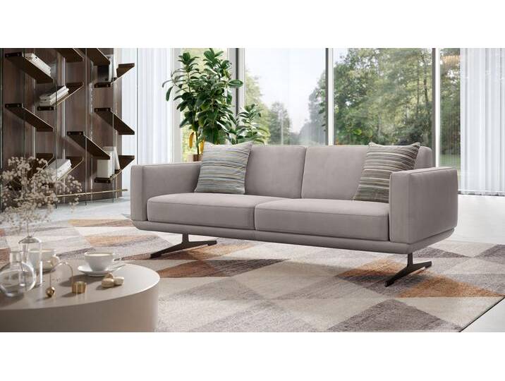 Designer Sofa Stoff 3-Sitzer MARETO Relax Couch Stoffsofa von sofanella