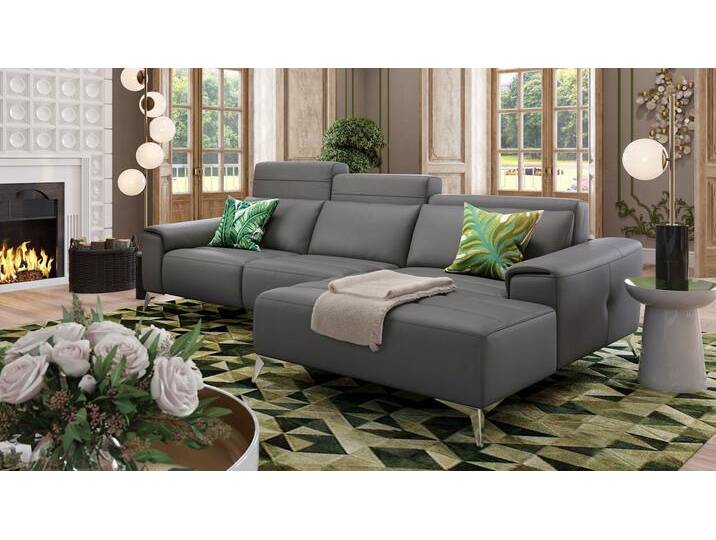 Leder Eckgarnitur BELLA Eckcouch mit Relaxfunktion Ledersofa von sofanella