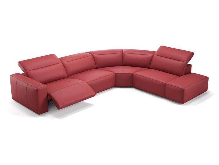 Leder Eckgarnitur Wohnlandschaft XXL Mega Sofalandschaft Eckcouch Relaxfunktion von sofanella