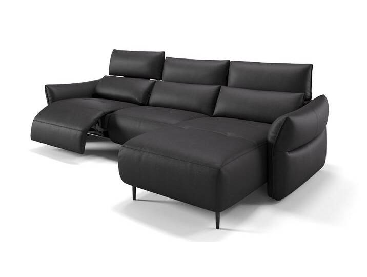 Leder Ecksofa PERUGIA L-Form Relaxcouch Luxus Polstergarnitur von sofanella