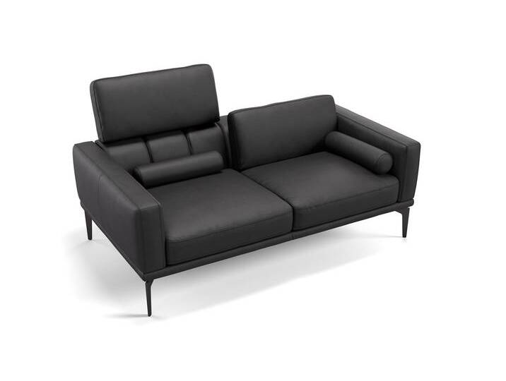 Leder Sofa 2-Sitzer SALERNO Designer Relaxcouch Sitzverstellung von sofanella