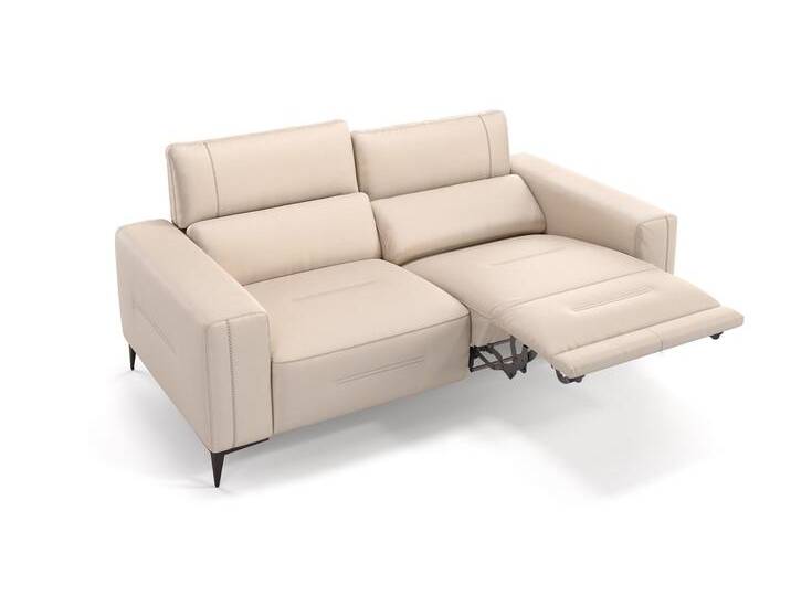 Ledersofa TERAMO 2-Sitzer Ledercouch von sofanella