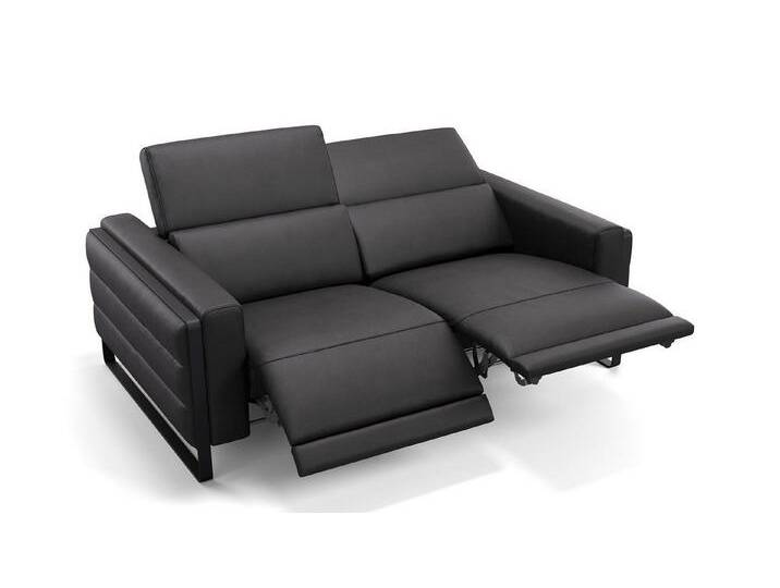 Sofanella 2-Sitzer Leder DELTONA, Relaxsofa, Designsofa, Designer Couch, Italienisches Sofa, 2er Sofa, schwarz Sofanella 2-Sitzer Leder DELTONA, Relaxsofa, Designsofa, Designer Couch, Italienisches Sofa, 2er Sofa, schwarz von sofanella