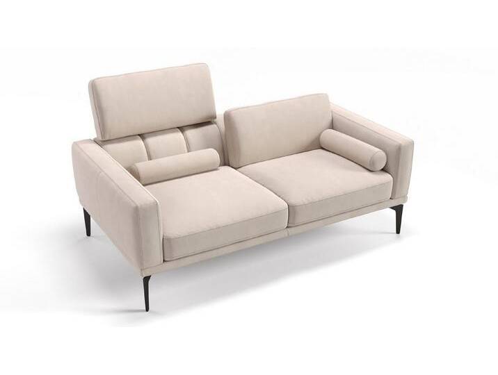 Sofanella 2-Sitzer Stoff BIANCO, Relaxsofa, Designsofa, Designer Couch, Italienisches Sofa, 2er Sofa, beige von sofanella
