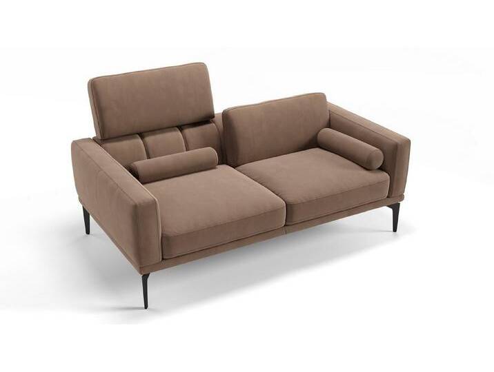 Sofanella 2-Sitzer Stoff BIANCO, Relaxsofa, Designsofa, Designer Couch, Italienisches Sofa, 2er Sofa, braun von sofanella