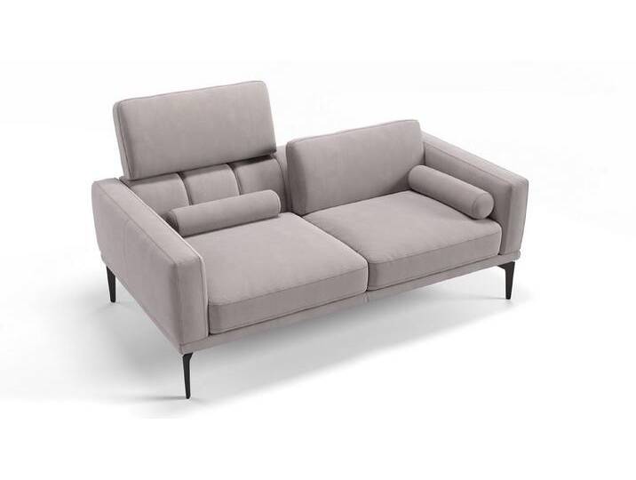 Sofanella 2-Sitzer Stoff BIANCO, Relaxsofa, Designsofa, Designer Couch, Italienisches Sofa, 2er Sofa, grau von sofanella
