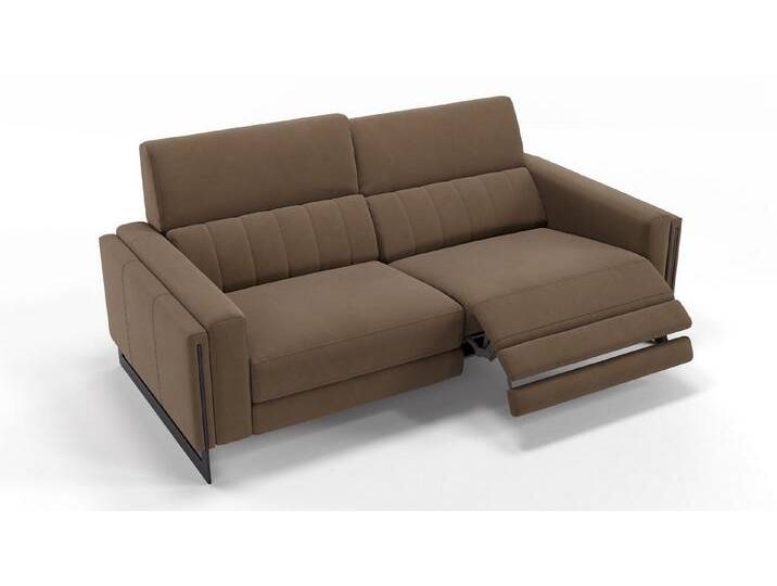 Sofanella 2-Sitzer Stoff MARA, Relaxsofa, Designsofa, Designer Couch, Italienisches Sofa, 2er Sofa, braun von sofanella