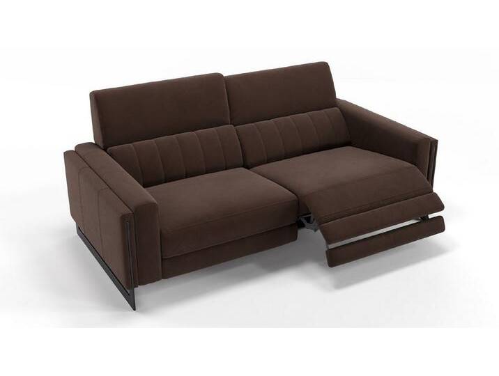 Sofanella 2-Sitzer Stoff MARA, Relaxsofa, Designsofa, Designer Couch, Italienisches Sofa, 2er Sofa, braun von sofanella