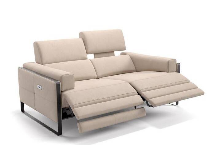 Sofanella 2-Sitzer Stoff Milo, Relaxsofa, Designsofa, Designer Couch, Italienisches Sofa, 2er Sofa, beige von sofanella