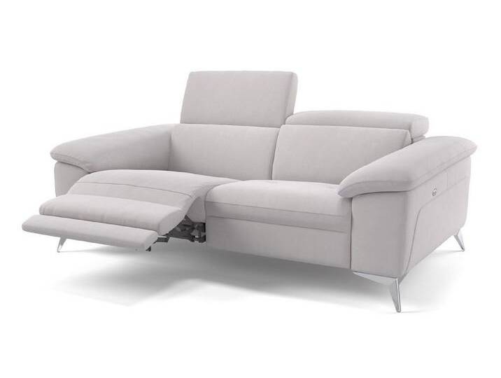 Sofanella 2-Sitzer Stoff STELLA, Relaxsofa, Designsofa, Designer Couch, Italienisches Sofa, 2er Sofa, weiß von sofanella
