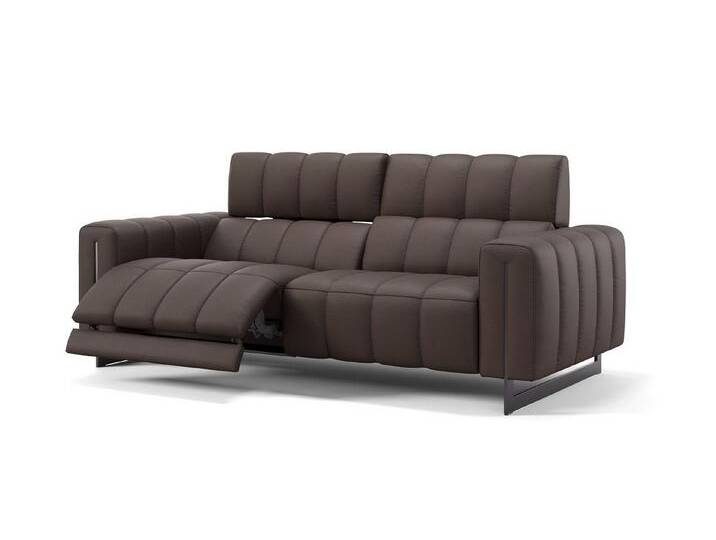 Sofanella 3-Sitzer Leder VENETO, Relaxcouch, Designersofa, Designer Sofa, 3er Couch, Sofagarnitur, braun von sofanella