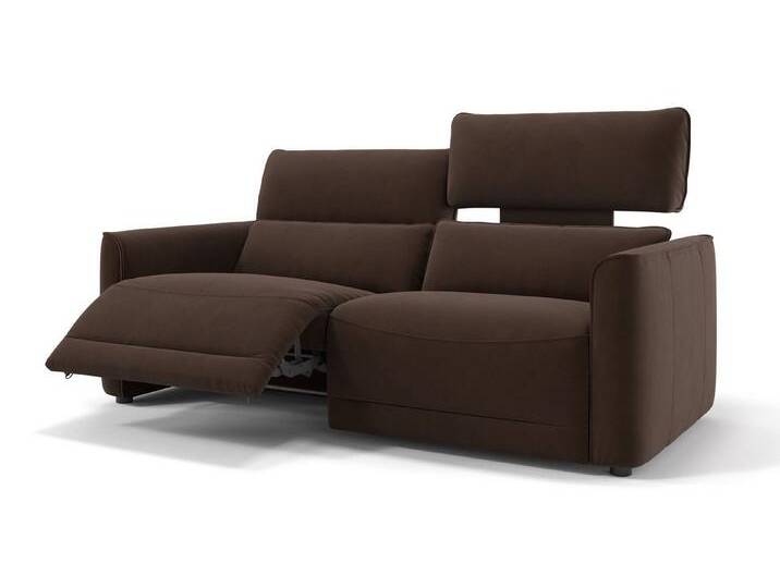 Sofanella 3-Sitzer Stoff GALA, Relaxcouch, Designersofa, Designer Sofa, 3er Couch, Sofagarnitur, braun von sofanella