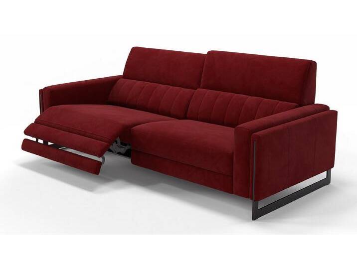 Sofanella 3-Sitzer Stoff MARA, Relaxcouch, Designersofa, Designer Sofa, 3er Couch, Sofagarnitur, rot von sofanella