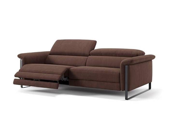 Sofanella 3-Sitzer Stoff PALMA, Relaxcouch, Designersofa, Designer Sofa, 3er Couch, Sofagarnitur, braun von sofanella