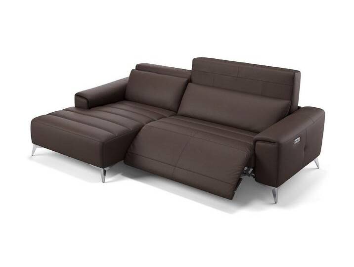 Sofanella Ecksofa Leder BELLA, Eckcouch, Ecksofa, Sitzecke, Polsterecke, Leder Sofas, Ledersofa, braun von sofanella