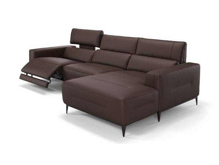 Sofanella Ecksofa Leder TERAMO, Eckcouch, Ecksofa, Sitzecke, Polsterecke, Leder Sofas, Ledersofa, braun von sofanella
