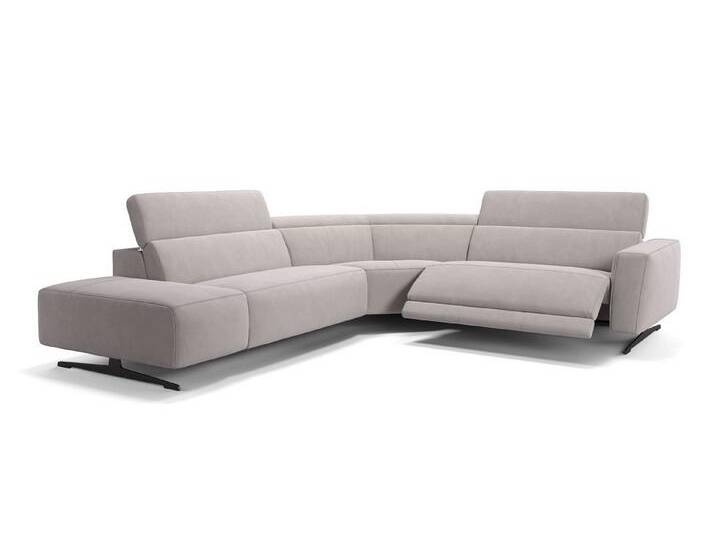 Sofanella Ecksofa Stoff ALESSO, Eckcouch, Ecksofa, Sitzecke, Polsterecke, Stoff Sofas, Stoffsofa, grau von sofanella