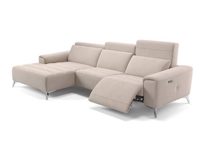 Sofanella Ecksofa Stoff BELLA, Eckcouch, Ecksofa, Sitzecke, Polsterecke, Stoff Sofas, Stoffsofa, beige von sofanella