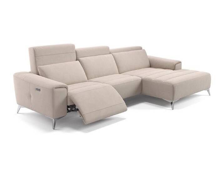 Sofanella Ecksofa Stoff BELLA, Eckcouch, Ecksofa, Sitzecke, Polsterecke, Stoff Sofas, Stoffsofa, beige von sofanella