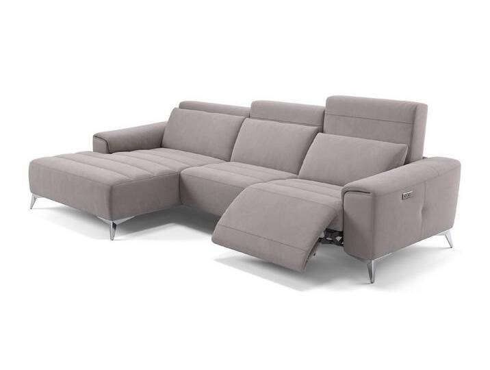 Sofanella Ecksofa Stoff BELLA, Eckcouch, Ecksofa, Sitzecke, Polsterecke, Stoff Sofas, Stoffsofa, grau von sofanella