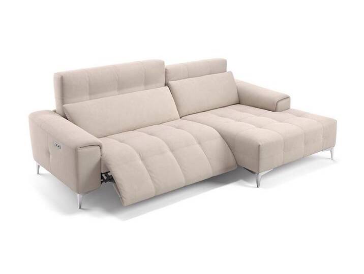 Sofanella Ecksofa Stoff SALENTO, Eckcouch, Ecksofa, Sitzecke, Polsterecke, Stoff Sofas, Stoffsofa, beige von sofanella