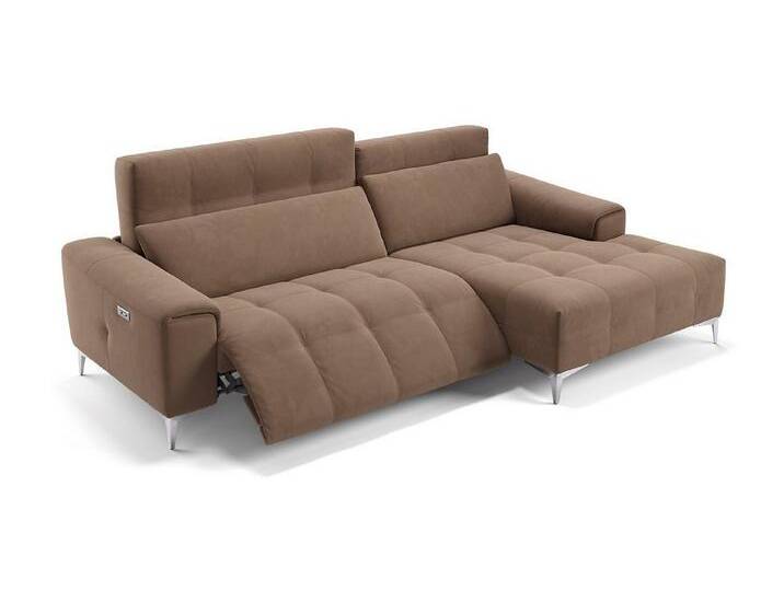 Sofanella Ecksofa Stoff SALENTO, Eckcouch, Ecksofa, Sitzecke, Polsterecke, Stoff Sofas, Stoffsofa, braun von sofanella