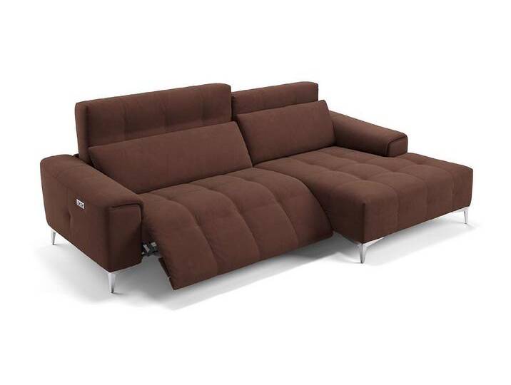 Sofanella Ecksofa Stoff SALENTO, Eckcouch, Ecksofa, Sitzecke, Polsterecke, Stoff Sofas, Stoffsofa, braun von sofanella