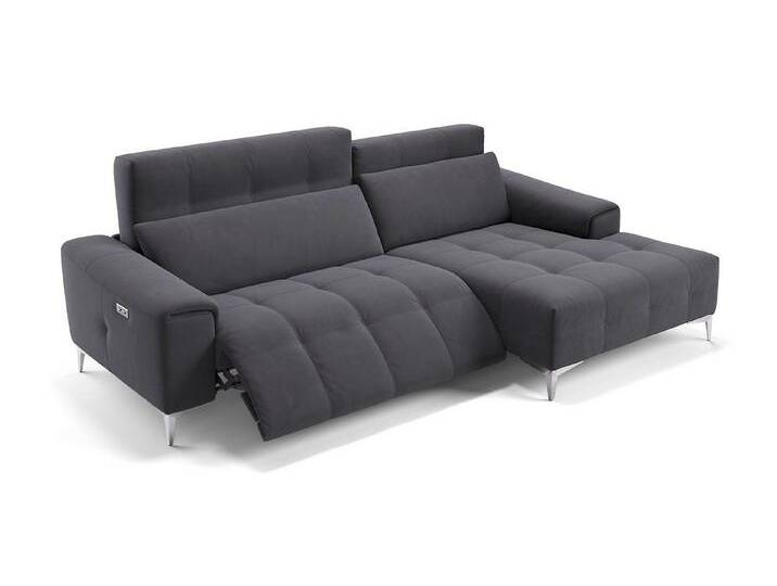 Sofanella Ecksofa Stoff SALENTO, Eckcouch, Ecksofa, Sitzecke, Polsterecke, Stoff Sofas, Stoffsofa, grau von sofanella