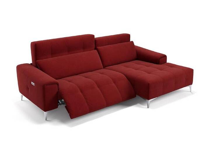 Sofanella Ecksofa Stoff SALENTO, Eckcouch, Ecksofa, Sitzecke, Polsterecke, Stoff Sofas, Stoffsofa, rot von sofanella