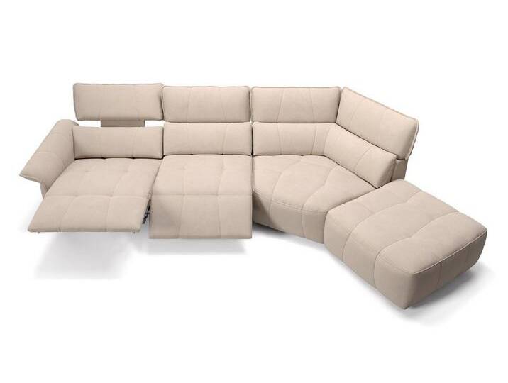Sofanella Wohnlandschaft Stoff ADRIA, Wohnlandschaft, Ecksofa, Sofalandschaft, XXL Sofa, Stoff Sofas, beige von sofanella