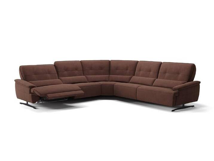 Sofanella Wohnlandschaft Stoff PERLO, Wohnlandschaft, Ecksofa, Sofalandschaft, XXL Sofa, Stoff Sofas, braun von sofanella