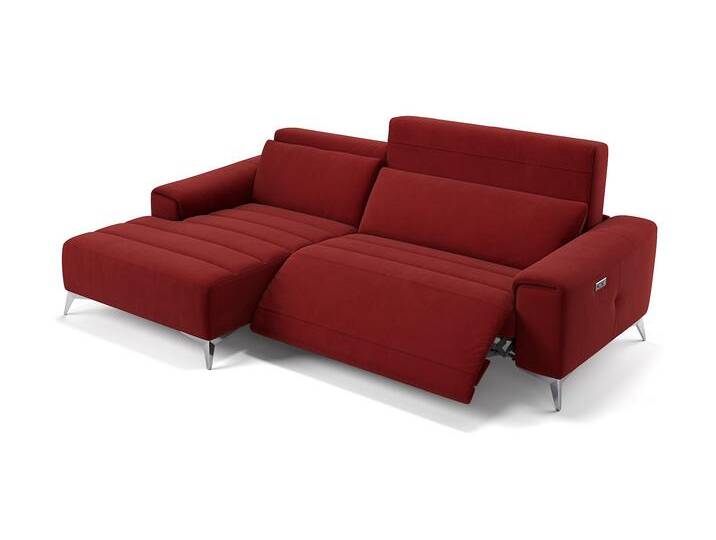 Stoff Ecksofa BELLA Polsterecke Sitzecke Relaxfunktion von sofanella