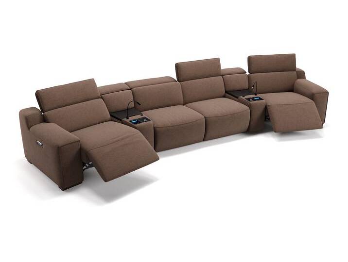 Stoff Heimkino Sofa LORETO Kino Sessel von sofanella