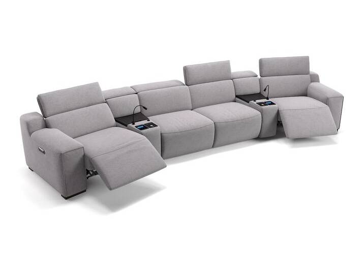 Stoff Heimkino Sofa LORETO Kino Sessel von sofanella