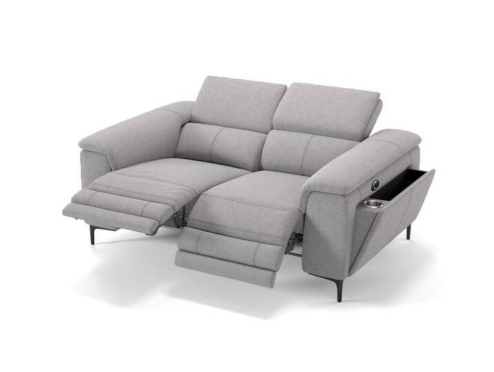 Stoffgarnitur MARINO 2-Sitzer Relax Couch 2er von sofanella
