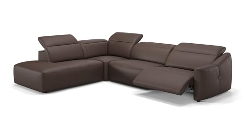 sofanella Leder Wohnlandschaft Samoa - Hochwertige Polstergarnitur Ausrichtung Links Braun - Designer Ledersofa mit Relax-Sitzverstellung S: 271 x 237 Breite x 107 Tiefe sofanella Leder Wohnlandschaft Samoa - Hochwertige Polstergarnitur Ausrichtung Links Braun - Designer Ledersofa mit Relax-Sitzverstellung S: 271 x 237 Breite x 107 Tiefe von sofanella