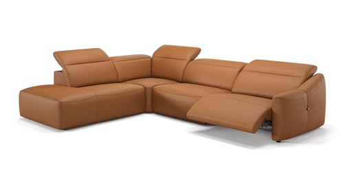 sofanella Leder Wohnlandschaft Samoa - Hochwertige Polstergarnitur Ausrichtung Links Cognac - Designer Ledersofa mit Relax-Sitzverstellung M: 291 x 247 Breite x 107 Tiefe sofanella Leder Wohnlandschaft Samoa - Hochwertige Polstergarnitur Ausrichtung Links Cognac - Designer Ledersofa mit Relax-Sitzverstellung M: 291 x 247 Breite x 107 Tiefe von sofanella