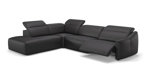 sofanella Leder Wohnlandschaft Samoa - Hochwertige Polstergarnitur Ausrichtung Links Schwarz - Designer Ledersofa mit Relax-Sitzverstellung S: 271 x 237 Breite x 107 Tiefe sofanella Leder Wohnlandschaft Samoa - Hochwertige Polstergarnitur Ausrichtung Links Schwarz - Designer Ledersofa mit Relax-Sitzverstellung S: 271 x 237 Breite x 107 Tiefe von sofanella