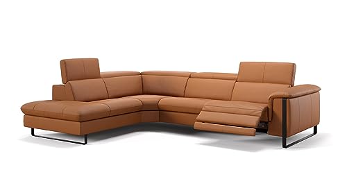 sofanella Leder Wohnlandschaft Vienna - Hochwertige Polstergarnitur Ausrichtung Links Cognac - Designer Ledersofa mit Relax-Sitzverstellung M: 312 x 233 Breite x 112 Tiefe sofanella Leder Wohnlandschaft Vienna - Hochwertige Polstergarnitur Ausrichtung Links Cognac - Designer Ledersofa mit Relax-Sitzverstellung M: 312 x 233 Breite x 112 Tiefe von sofanella