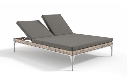 sofanella MALEDIVEN Doppelliege - Hochwertige Garten Doppelbettliege italienisches Design - Designer Partnerliege - Dunkelgrau sofanella MALEDIVEN Doppelliege - Hochwertige Garten Doppelbettliege italienisches Design - Designer Partnerliege - Dunkelgrau von sofanella