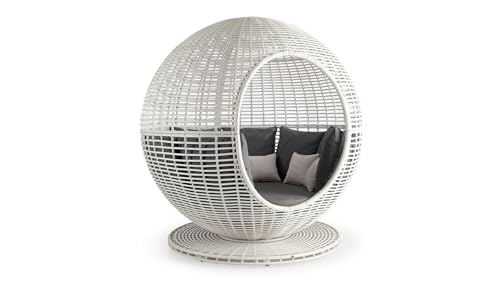 sofanella Valencia Daybed - Hochwertiges Garten Outdoorbett italienisches Design - Designer Tagesbett - Weiß sofanella Valencia Daybed - Hochwertiges Garten Outdoorbett italienisches Design - Designer Tagesbett - Weiß von sofanella