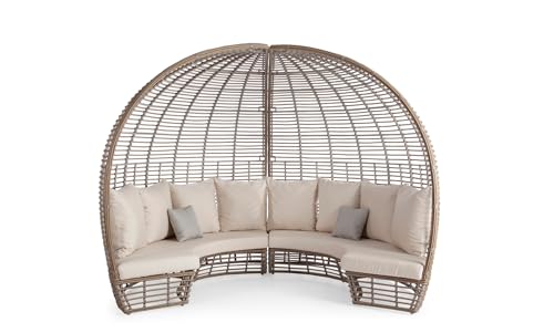 sofanella ZYPERN Daybed - Hochwertiges Garten Outdoorbett italienisches Design - Designer Tagesbett - Weiß sofanella ZYPERN Daybed - Hochwertiges Garten Outdoorbett italienisches Design - Designer Tagesbett - Weiß von sofanella