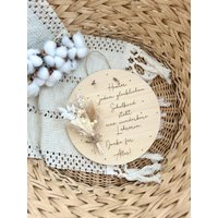 Lehrerin Schulkind Abschiedsgeschenk | 20cm I Holzscheibe Mit Trockenblumendeko von sofleurDesign