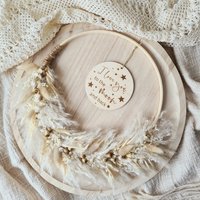 Trockenblumenkranz | Flower Loop Moon 25cm Beige von sofleurDesign