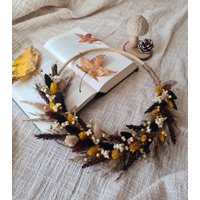 Trockenblumenkranz I Trockenblumenring Flower Loop | Herbstzauber 25cm von sofleurDesign