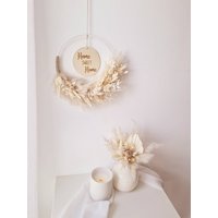 Trockenblumenkranz | Mr. White Flower Loop 20cm von sofleurDesign