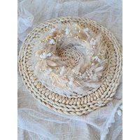 Trockenblumenkranz Wölkchen | Tischkranz von sofleurDesign
