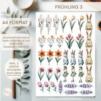Wasserschiebefolie | Frühling 3 Din A 4 von sofleurDesign