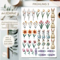 Wasserschiebefolie | Frühling 3 Din A 4 Wasserschiebefolie | Frühling 3 Din A 4 von sofleurDesign