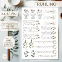 Wasserschiebefolie | Himmelsrichtung Frühling Din A 4 Wasserschiebefolie | Himmelsrichtung Frühling Din A 4 von sofleurDesign